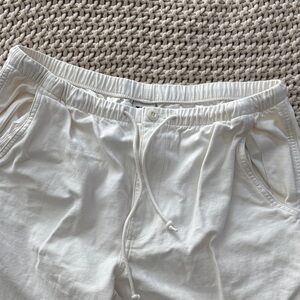 TNA Off-White Drawstring Pants